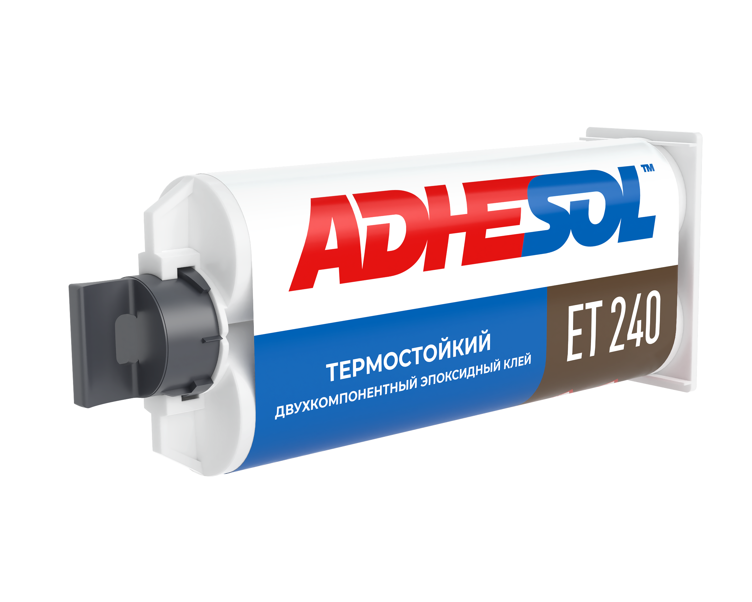 Двухкомпонентный термостойкий эпоксидный клей конструкционный ADHESOL ET 240 50мл
